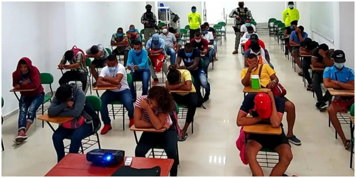 Capturados en Bolivar. cortesía