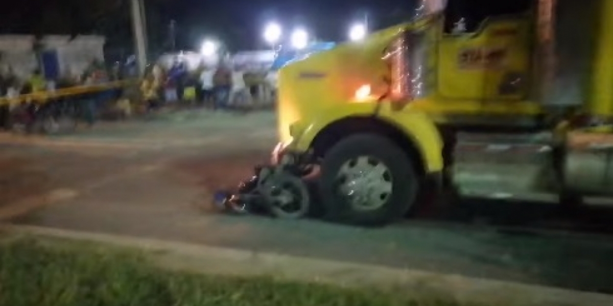 Imagen del accidente. cortesía