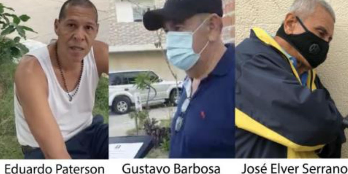 Capturados por la Fiscalía. cortesía