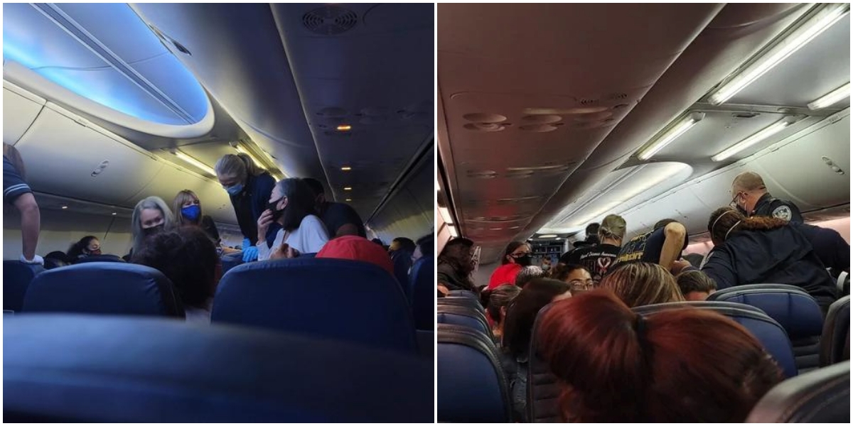 Imagenes a bordo del avión, tomadas por pasajeros. cortesía