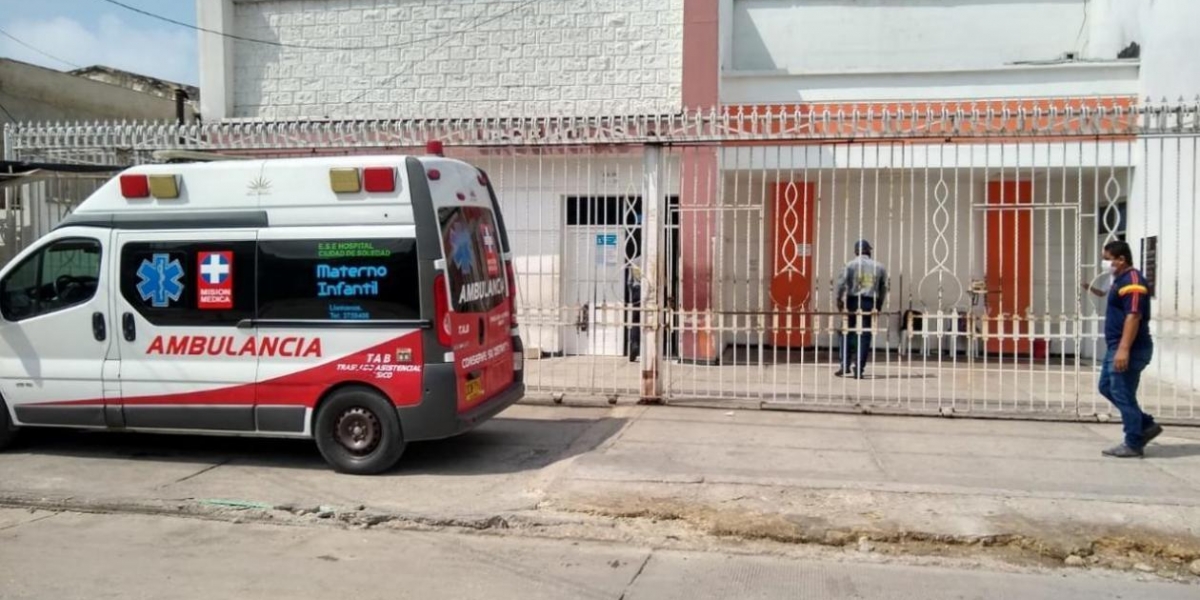 John Sebastián Niebles Padilla es atendido en el Hospital Materno Infantil 13 de Junio.