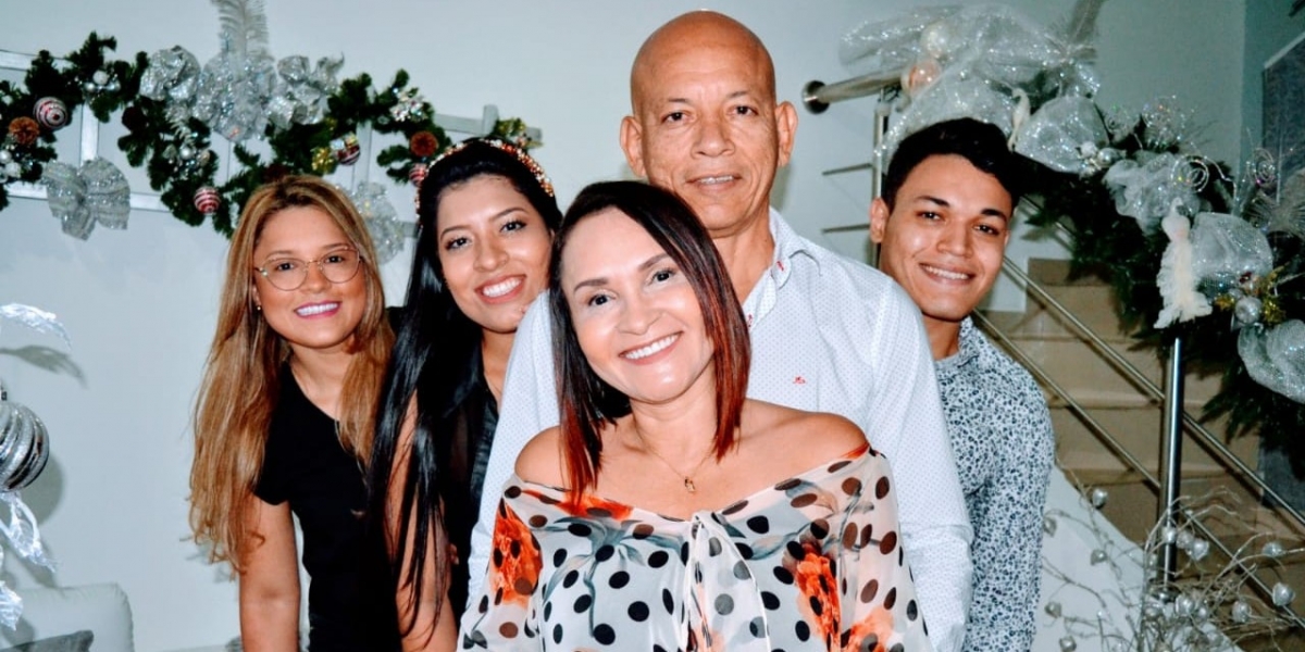 Iván Linero, Clarena Lobo, Linda, Iván Darío y Linney Linero Lobo
