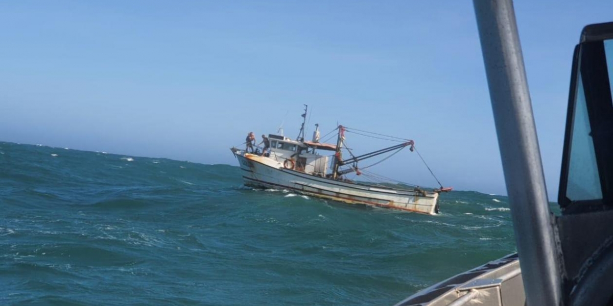 Dimar Embarcación que quedó a la deriva.