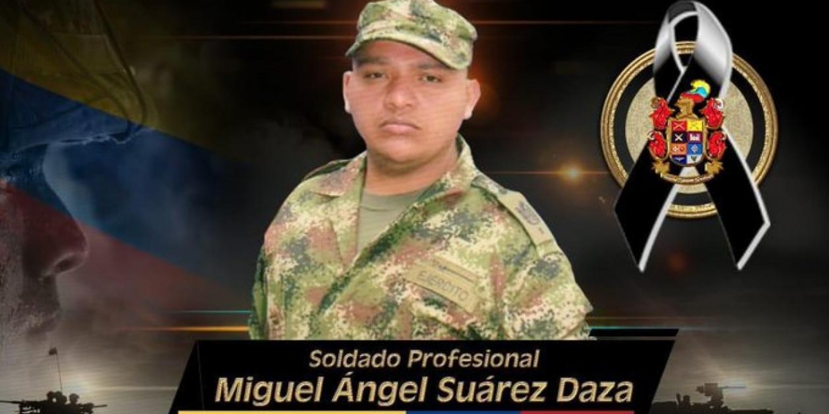 Ejército Miguel Suárez, soldado asesinado