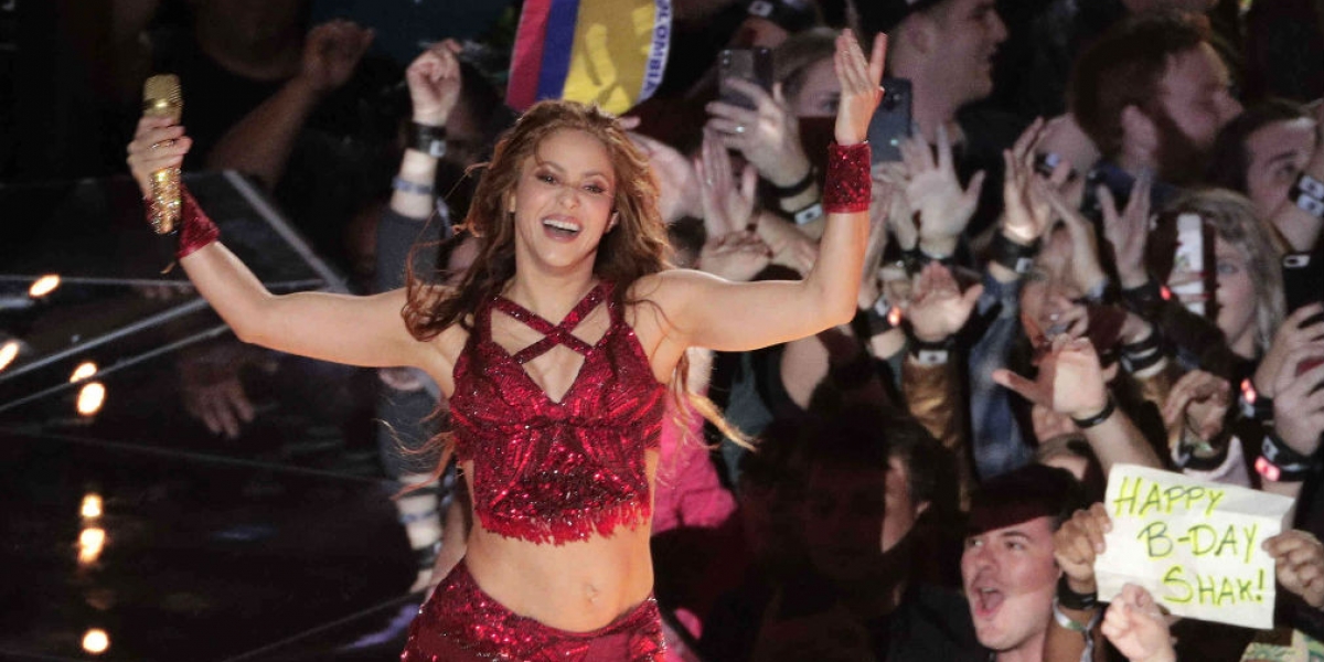 Shakira en el Super Bowl 2020.