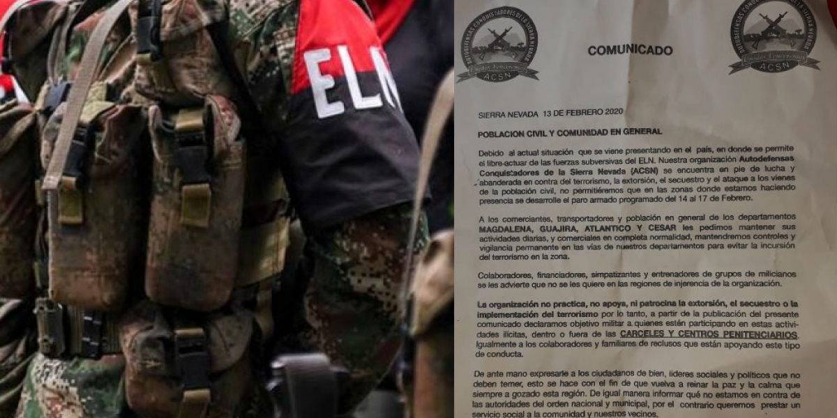 Seguimiento.co El comunicado circula en redes sociales.