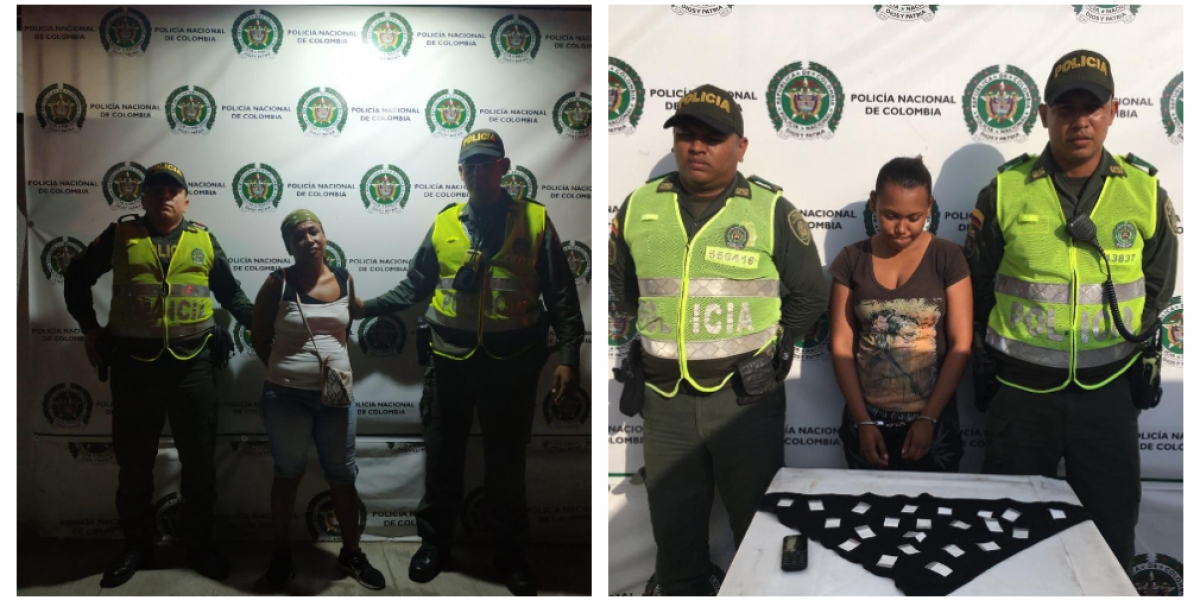 En las últimas horas la Policía Metropolitana de Santa Marta capturó a dos mujeres en distintos procedimientos.