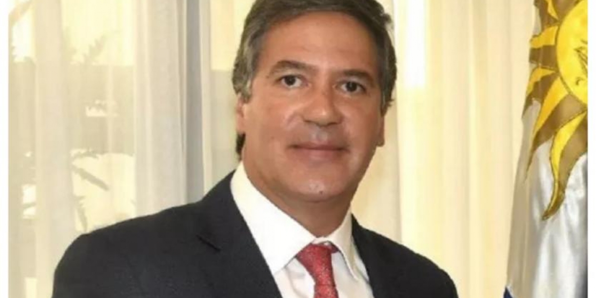 Cancillería El embajador de Colombia en Uruguay, Fernando Sanclemente.