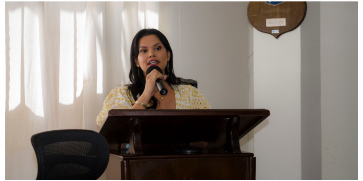 Concejo de Santa Marta La gerente de Interaseo, Yolanda González.