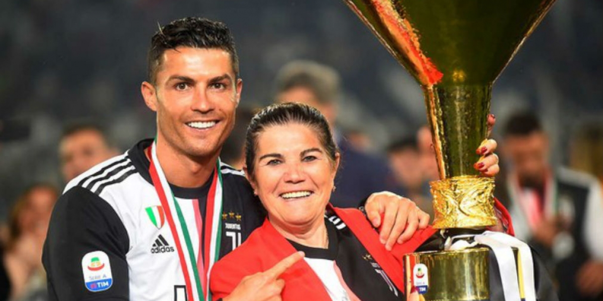 Cortesía. Dolores Aveiro y Cristiano Ronaldo.