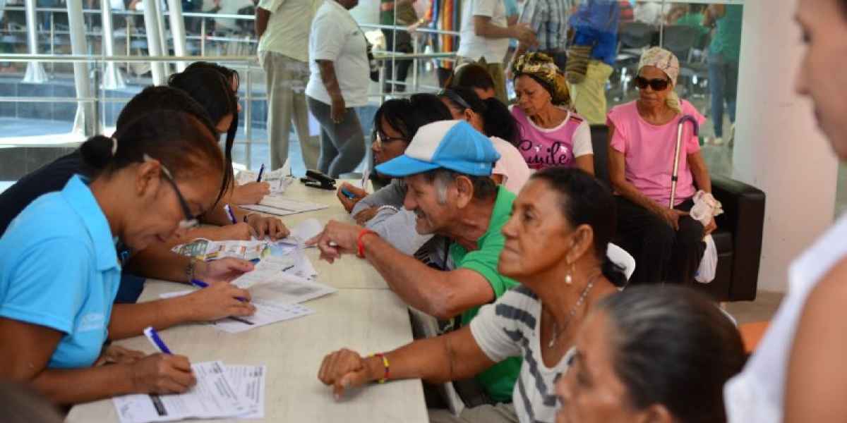 Alcaldía de Santa Marta Inscripción de adultos mayores en Centro de Vida de Bastidas