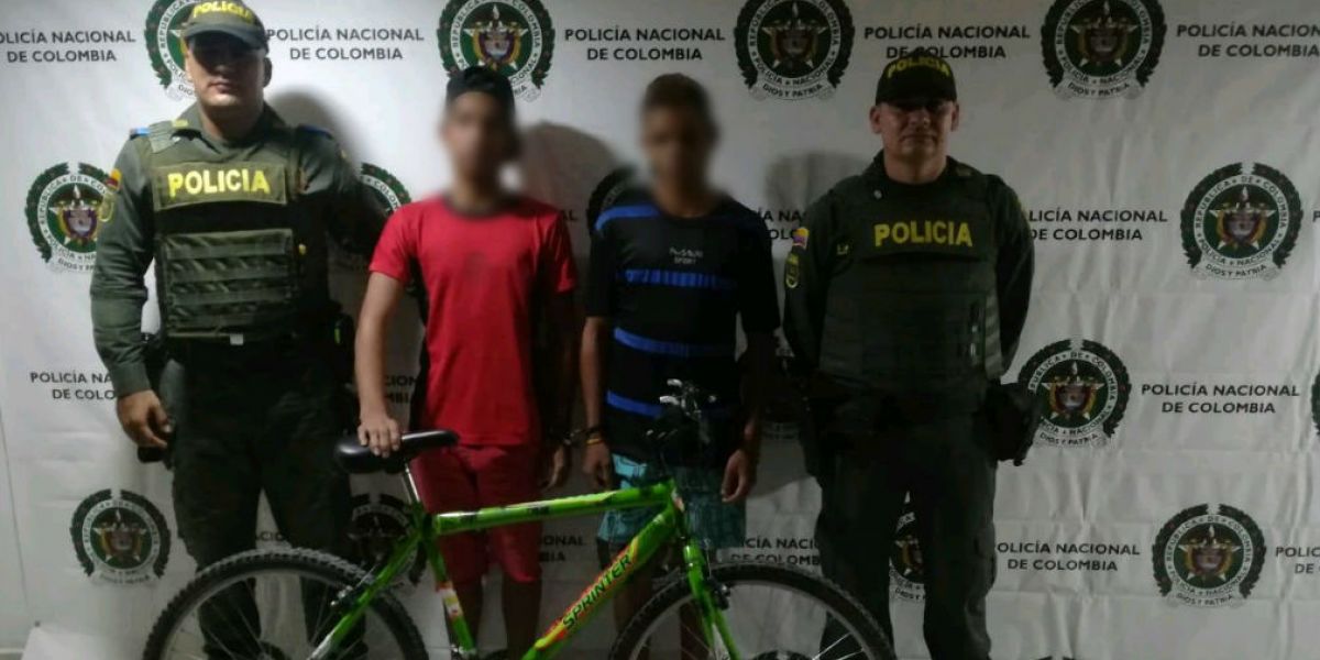 Policía Capturados en Ciénaga.