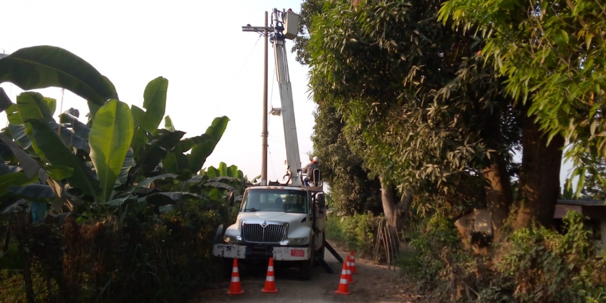 Robo de cables en Zona Bananera 