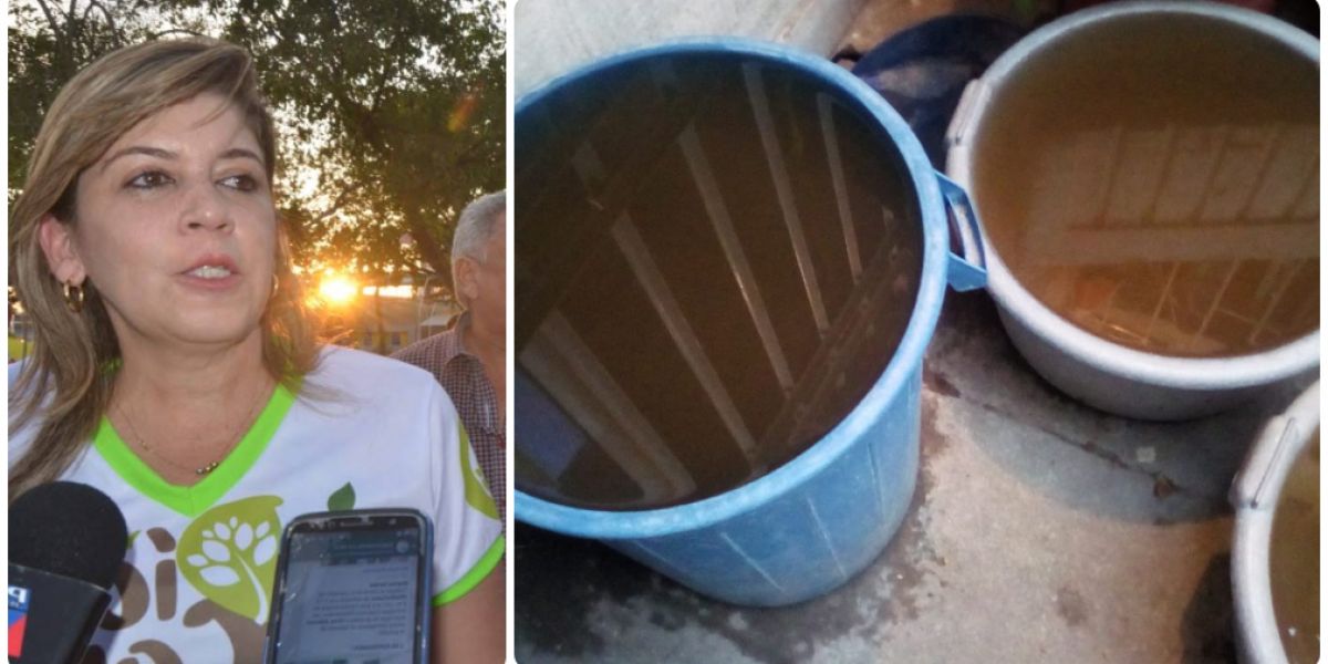 Archivo Virna Johnson habló sobre el agua que le llega a los samarios.