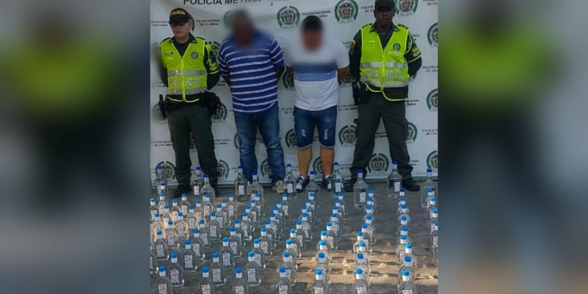 Capturados con licor adulterado.