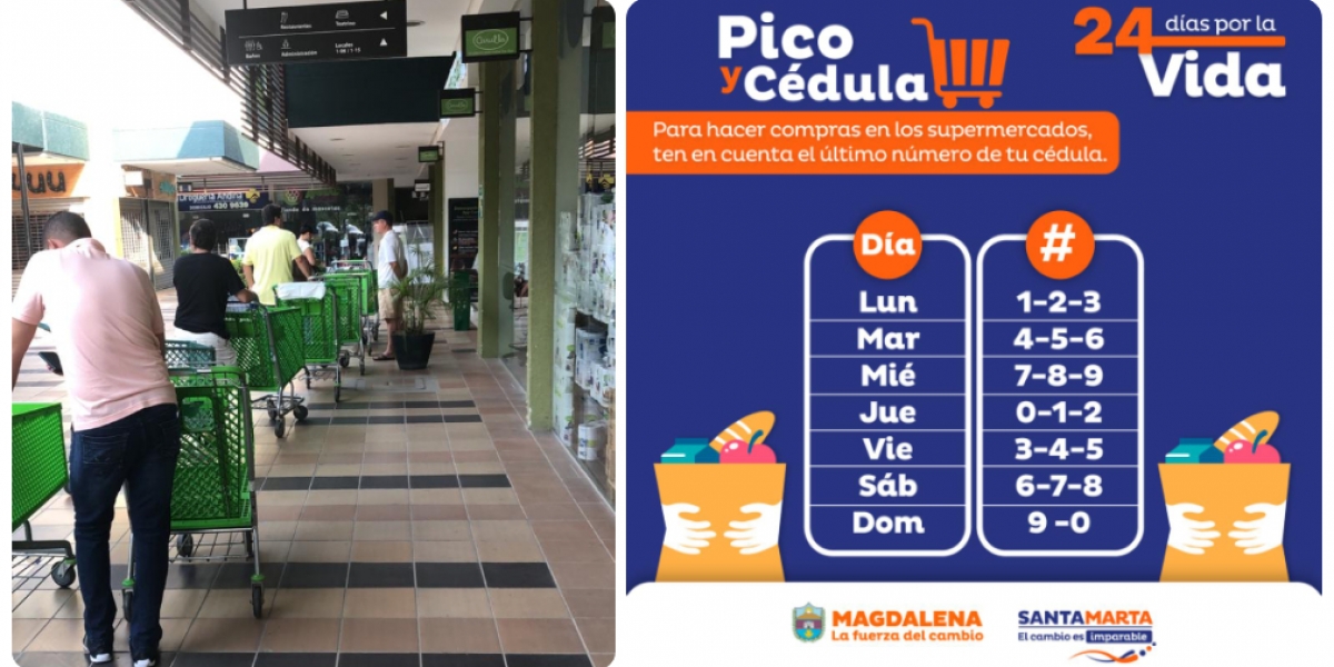 Seguimiento.co Aplican 'pico y placa' para ir al mercado.