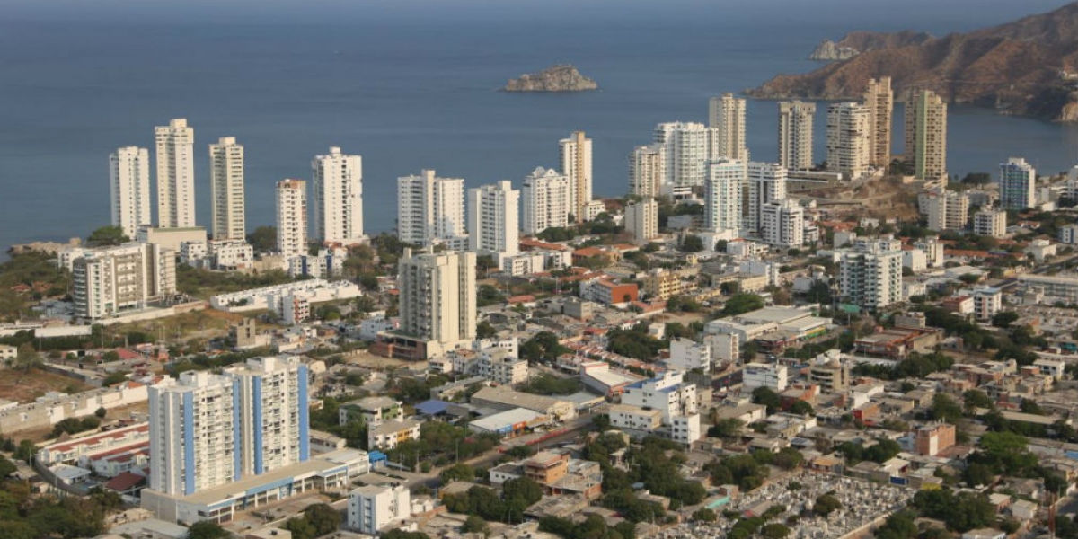 Alcaldía de Santa Marta Este martes se realizó un sobrevuelo a la ciudad.