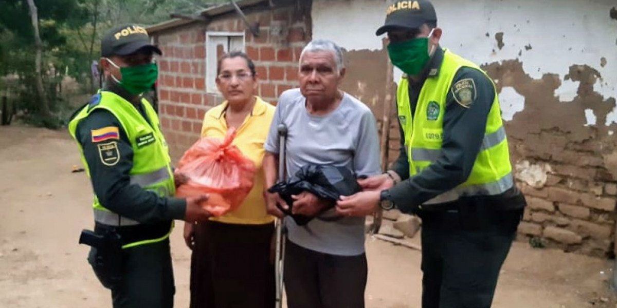 Patrulleros Eimer Sierra Barros y Jhon Bolaños Hernández