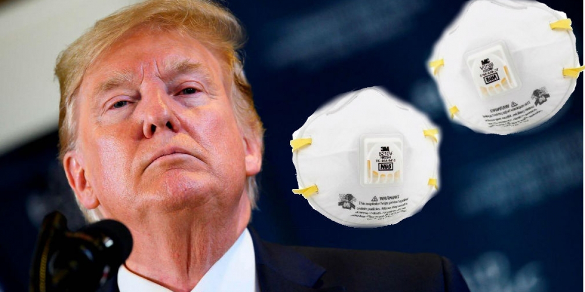 cortesía. Donald Trump y los tapabocas N-95
