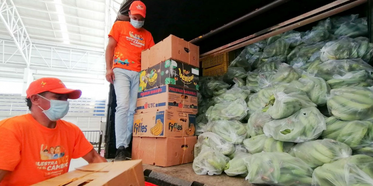 Banco de alimentos de la Gobernación del Magdalena.