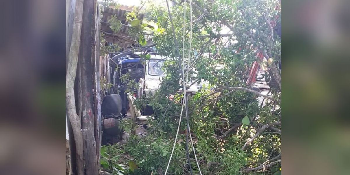 Electricaribe Las lluvias afectaron el cableado en Plato y Tenerife.