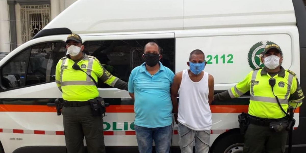 Policía Metropolitana de Barranquilla Los capturados fueron conducidos a la URI.