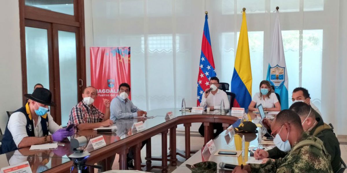 Gobernación del Magdalena La alcaldesa Virna Johnson estuvo presente en el Consejo Departamental de Gestión del Riesgo.