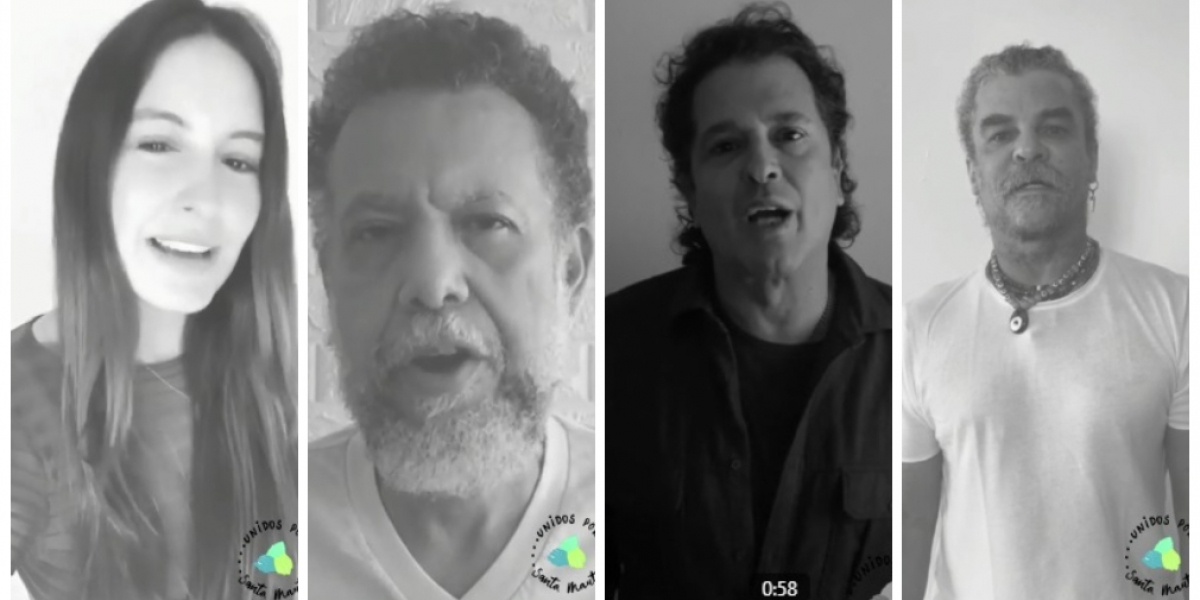 Seguimiento.co Artistas samarios reconocidos se unieron a la iniciativa.