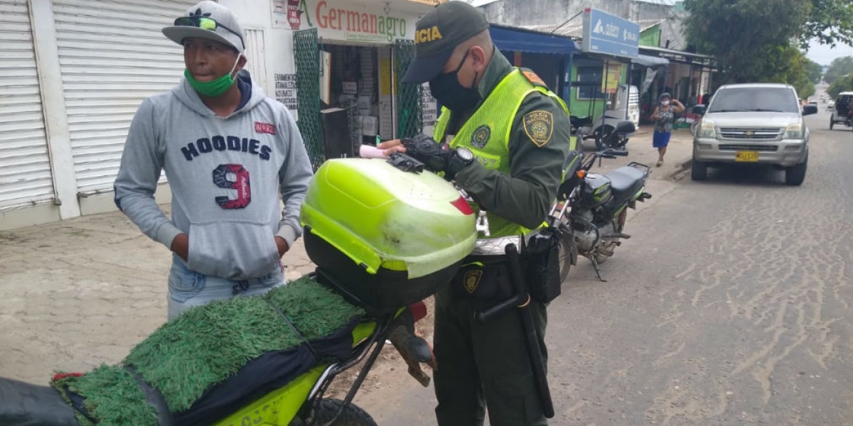 Policía Comparendo en municipio del Magdalena.