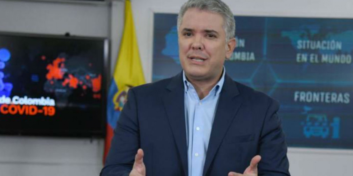 cortesía. Iván Duque en la alocución presidencial