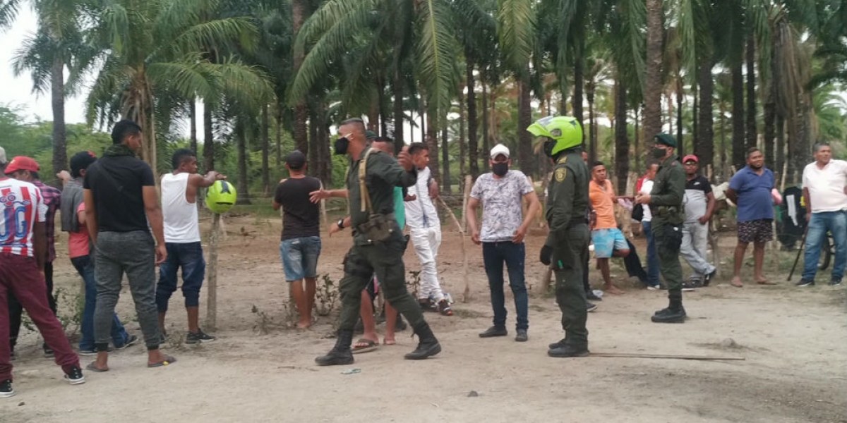 Operativo en El Retén.