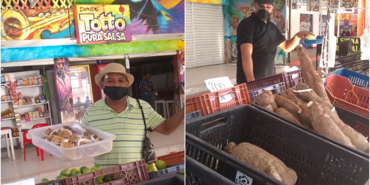 Cortesía Desde hace ocho días Totó abrió como una venta de verduras y frutas.