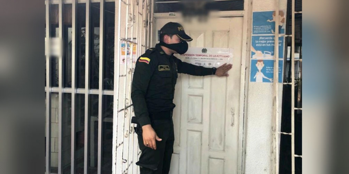 Policía Cierre del hostal que funcionaba como motel.