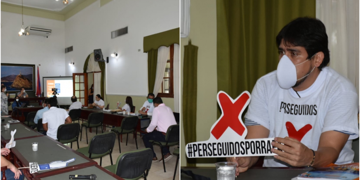 Cortesía Los diputados señalaron sentirse amenazados por la publicación del exalcalde.