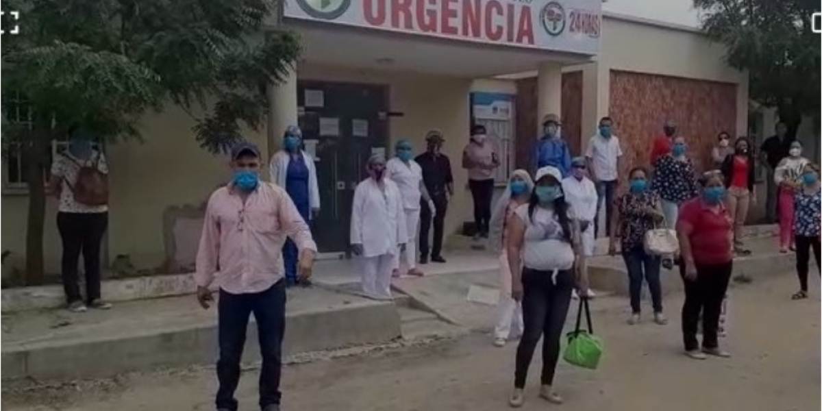 Captura de pantalla La protesta se desarrolló en la mañana de este jueves.