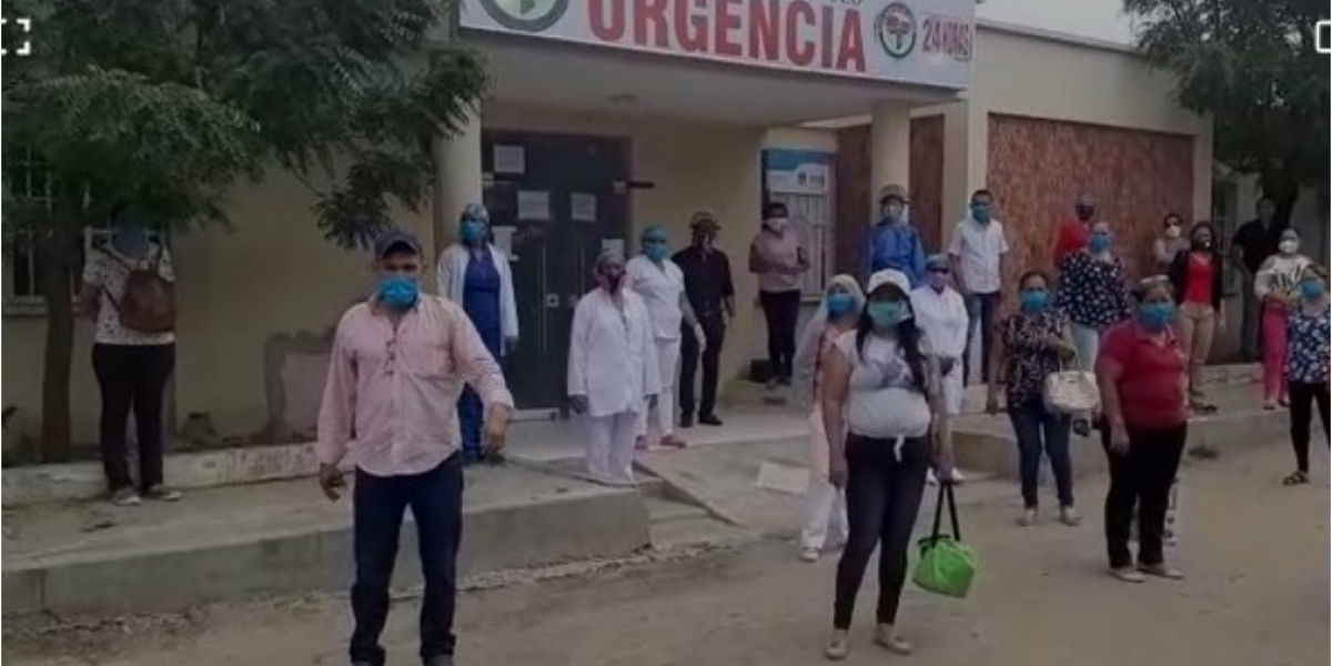 La protesta se desarrolló en la mañana de este jueves. 