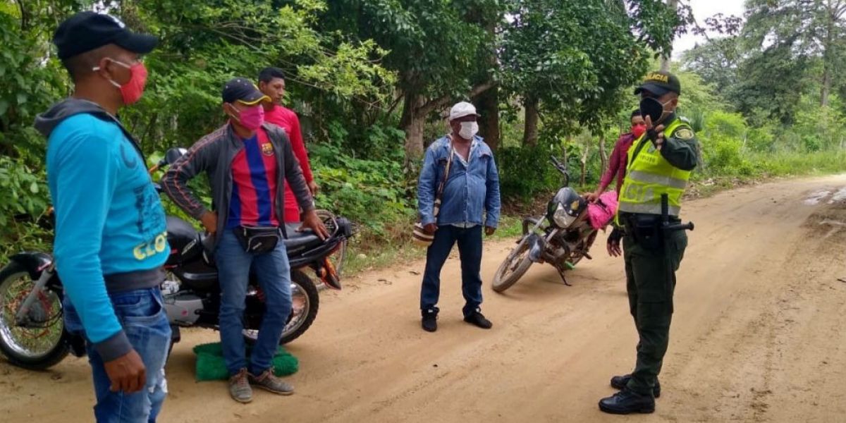 Policía del Magdalena Controles en la zona rural.