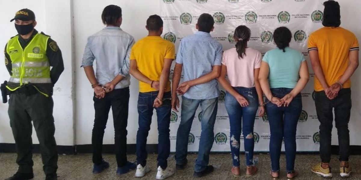 Policía Capturados en Ariguaní.