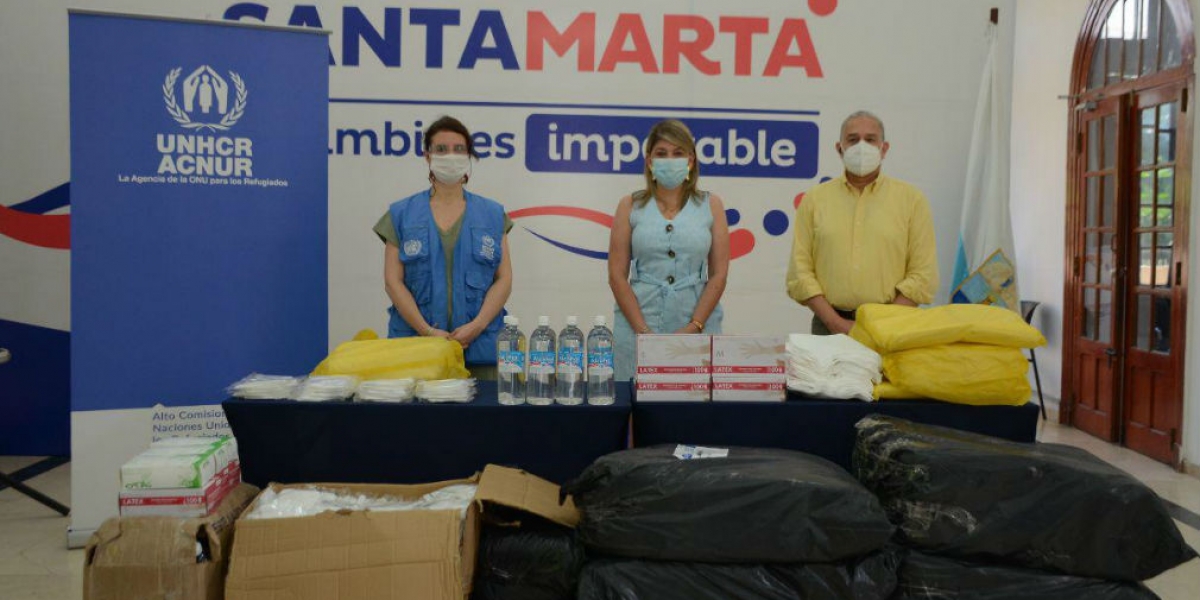 Alcaldía Donación de la Acnur.