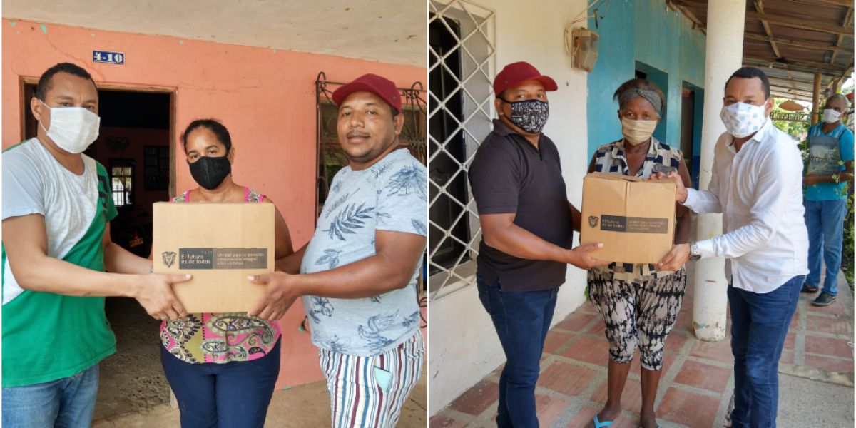 Cortesía La entrega la realizaron casa por casa.
