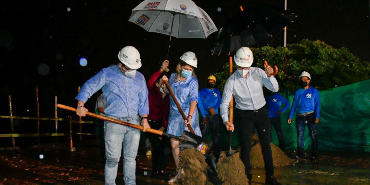 Alcaldía de Santa Marta Acto de inicio de las obras.