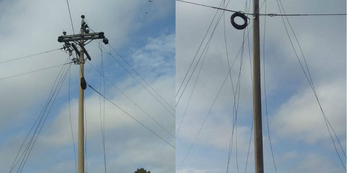 La empresa Electricaribe denunció un nuevo hurto de cables en el sector de Los Cocos.