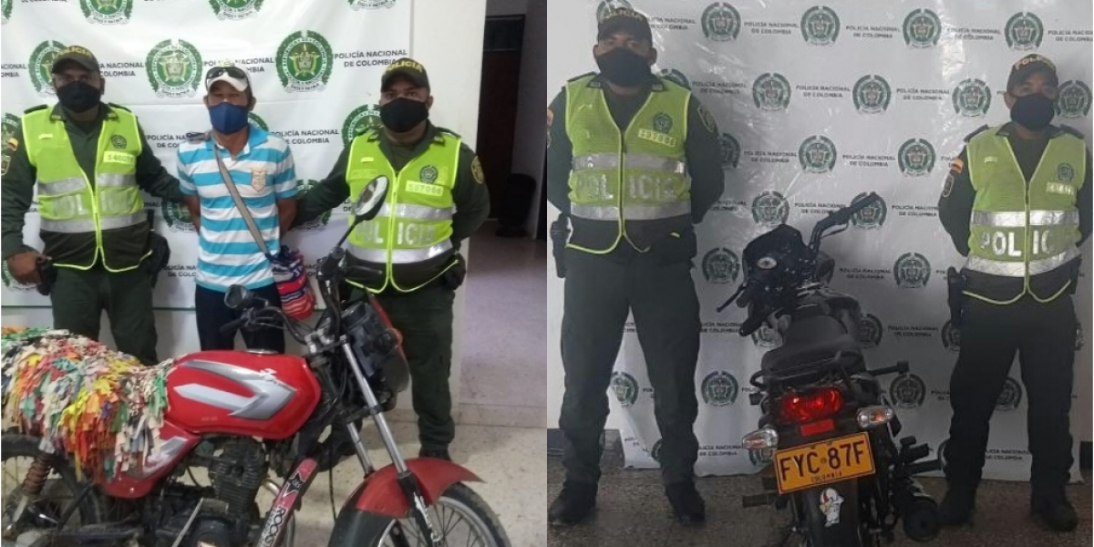 Policía del Magdalena Los procedimientos se realizaron en Cerro de San Antonio y Ariguaní.