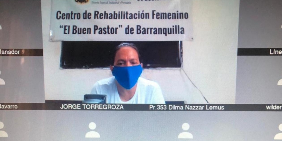 Zona Cero Dalila Duarte fue la única de los acusados que se conectó a la audiencia desde la Cárcel El Buen Pastor.