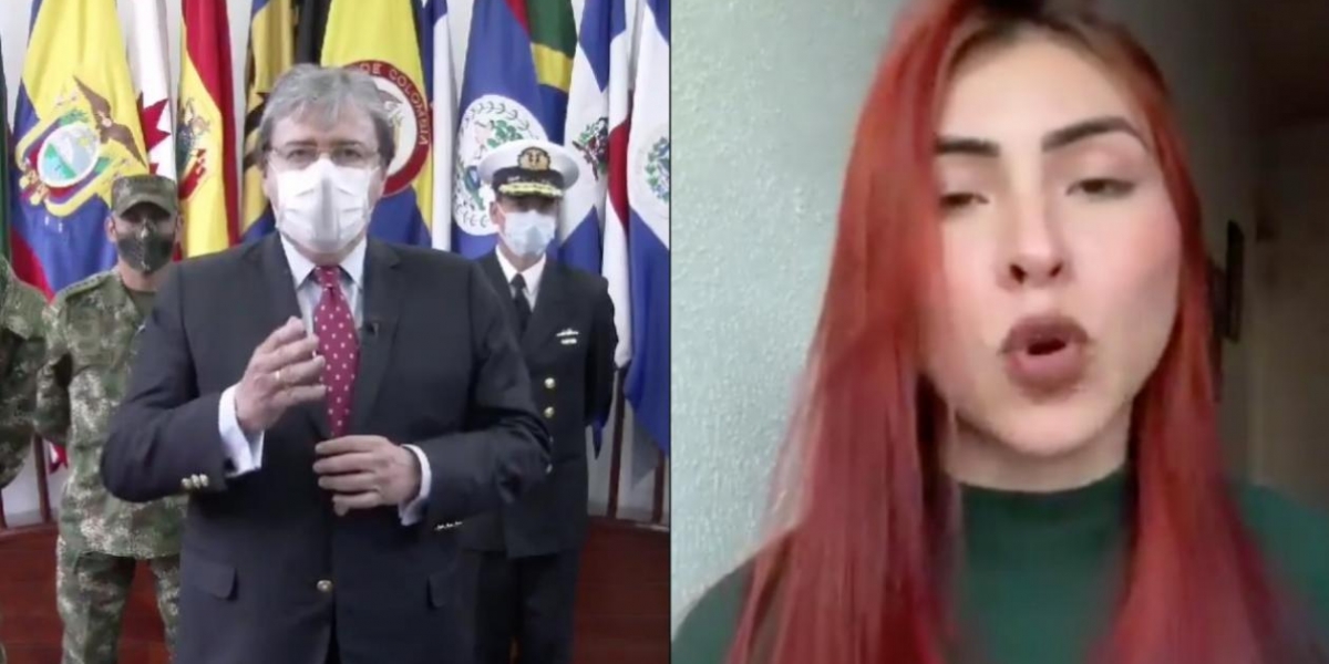 Zona Cero Ministro Carlos Holmes Trujillo y Denis Cruz.