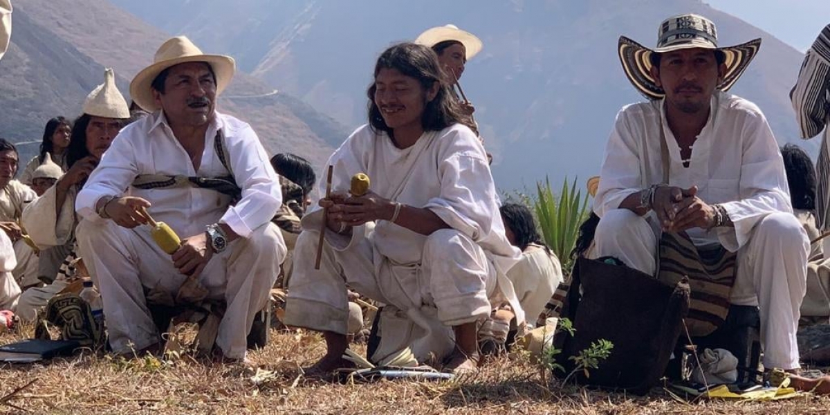 José de los Santos Sauna (medio) es uno de los indígenas de la Sierra Nevada que han fallecido.