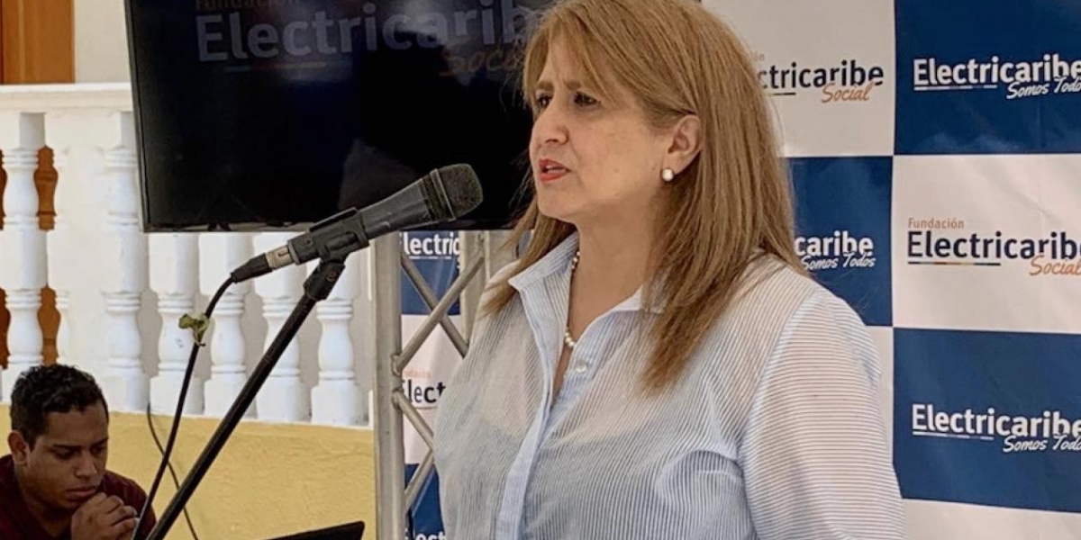 Ángela Patricia Rojas, agente interventora de la saliente Electricaribe.