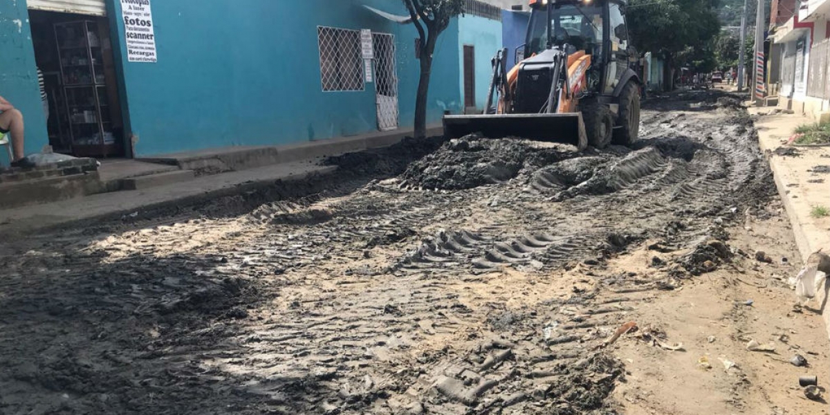 Vías del barrio 11 de Noviembre. cortesía