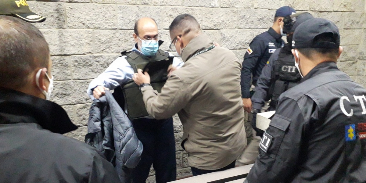 Fiscalía Jorge 40 a su llegada a Colombia.