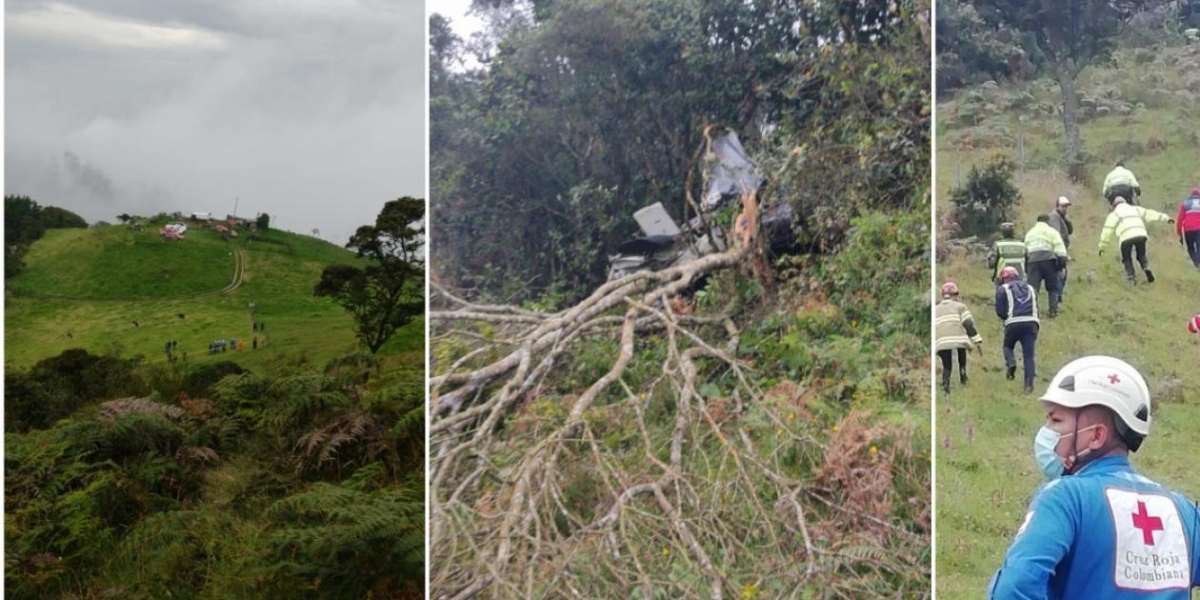 Twitter Lugar del accidente de la avioneta.